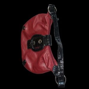 Red & Black Y2K Retro Shoulder HandBag Biker Girl OS